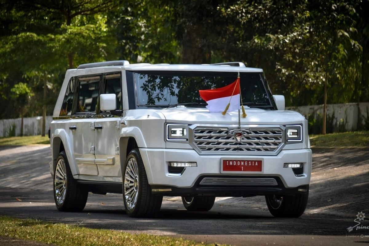 Maung Garuda Limousine yang digunakan oleh Presiden Prabowo Subianto